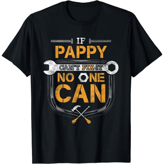 Mens Pappy Handyman Fix It Shirt Mechanic Tools Gift For Grandpa