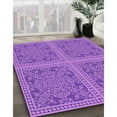 thumbnail image 2 of Ahgly Company Indoor Rectangle Patterned Heliotrope Purple Area Rugs, 2' x 5', 2 of 6