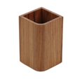 thumbnail image 1 of HomeRoots 475851 Gobelet en Teck Véritable Designer, Marron, 1 of 1