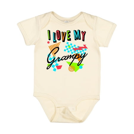 

Inktastic I Love My Grampy- 80s Retro Style Gift Baby Boy or Baby Girl Bodysuit