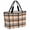 Orange, variant on Sage Green Black Plaid Beach Bag for Women, Large Breathable Mesh Beach Tote Bag, Farmhouse Green Black Checkered Sandproof Lightweight Travel Bags for Vacation Picnic Swimming Pool 15.7"x15.7"x9.1"