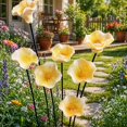 thumbnail image 4 of Handmade Ceramic Bee Watering Station, Flower Pollinator Water Feeder with Stake for Butterfly Patio Lawn Garden(7PCS-Q), 4 of 7