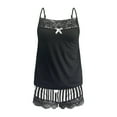 thumbnail image 6 of JINMGG Shorts for Women $5 Womens Printing Lace Sling Sleeveless Tank Tops Splicing Shorts Casual Set Black XXXL, 6 of 6