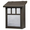thumbnail image 1 of Americas Finest Lighting AF-3031-BZ-WW Double T Verical Mailbox, Wispy White - Architectural Bronze, 1 of 1