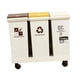 thumbnail image 3 of Cubo de basura de cocina con ruedas, contenedor de basura rectangular, impermeable. 36 litros, 3 of 9