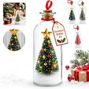 2026 Christmas Message in a Bottle Tree, Recordable Snow Globe, Forever Voice Ornament with Playback, Cork Glass Sentimental Gift, Personalized Winter Vial Greeting, New Year Card Idea, Shape A