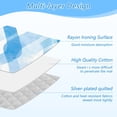 thumbnail image 4 of Ironing Mat Portable Ironing Blanket for Table Top Travel Ironing Pad for Washer Dryer 27.6" x 47.2" Blue Watercolor Wavy, 4 of 6
