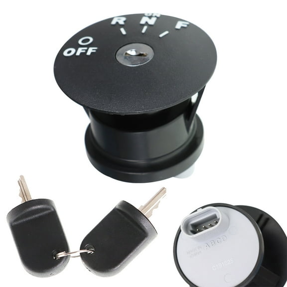 PET-U Ignition Switch with Keys 4 Position Replacement for 48V RXV EZGO Electric Golf Cart 2008 - Up
