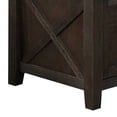 thumbnail image 5 of Wooden Counter Height Table with Cabinet and Butterfly Leaf Gray, 5 of 5