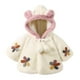 thumbnail image 1 of Abrigo De Invierno Para Niños Pequeños Chaquetas De Abrigo Para Niñas Color Sólido Felpa Flores Lindas Orejas De Conejo Sudadera Con Capucha Abrigo Grueso Capa Blanca Odeerbi LM103-3785, 1 of 6