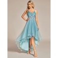 thumbnail image 5 of Princess Floral Empire Waist High-low Prom Dress (style Eo01746), 5 of 5