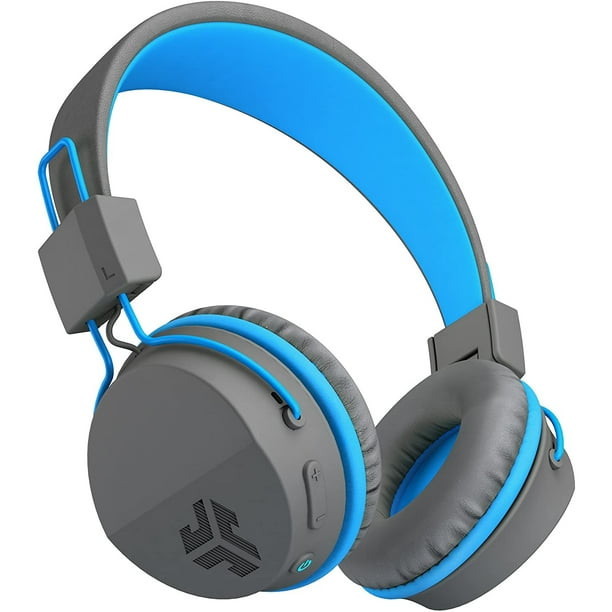 Audífonos Plegables Bluetooth JLab Neon | Inalámbricos | 13 horas de reproducción | Aislamiento de ruido | Drivers de 40mm | Sonido C3 | Grafito/azul