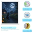 thumbnail image 3 of Diamond Art Kit for Adults, Black Cat Moonlit Night Path Flowers Diamond Painting for Adults Beginners, 5D DIY Diamond Art Painting Kits, Colorful Diamond Painting Craft for Home Decor 12x16, 3 of 7