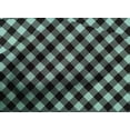thumbnail image 4 of oneOone Cotton Poplin Aquamarine Fabric Check Quilting Supplies Print Sewing Fabric By The Yard 56 Inch Wide, 4 of 4