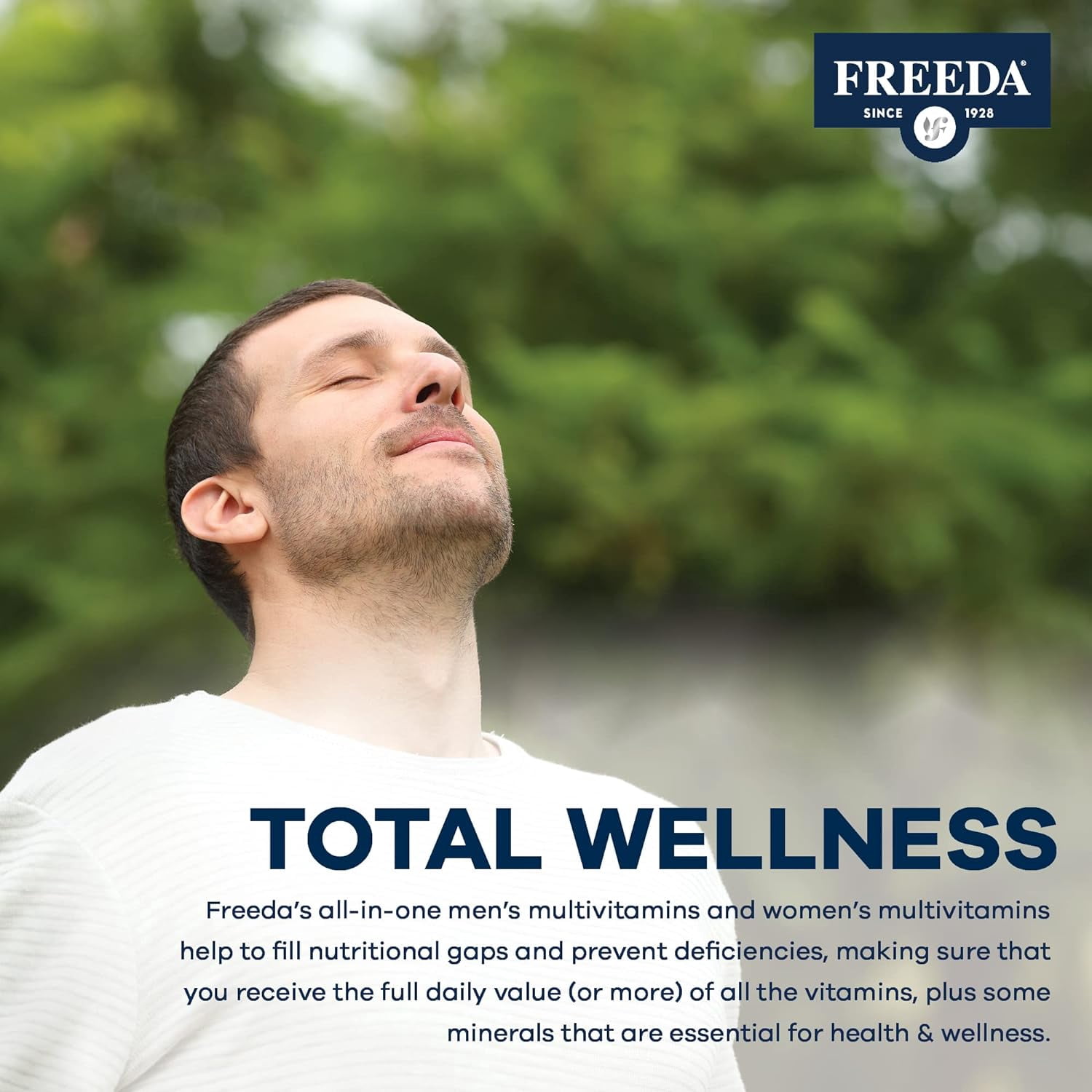 Freeda Quintabs-M Iron-Free One Daily Adult Multivitamin Capsules Gluten Free and Sugar Free Dietary Supplements, 100 Count