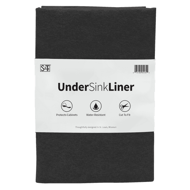 S&T INC. Under Sink Mat NonAdhesive Absorbent Waterproof Shelf Liner