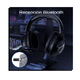 thumbnail image 3 of "Auriculares Gamer Diadema Inalámbricos Bluetooth Juegos 2.4g negros ", 3 of 5
