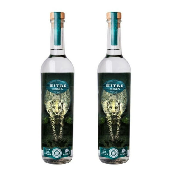 Pack de 2 Mezcal Mitre Origen Artesanal Joven 700 ml