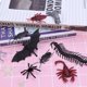 thumbnail image 4 of FELTECHELECTR 150 piezas de insectos de plástico de simulación, arañas falsas, escorpiones, moscas y murciélagos para decoración de fiestas de Halloween., 4 of 6
