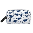 thumbnail image 2 of Uemuo Cute Cartoon Dinosaur Pattern Portable Toiletry Bags with Handle, Waterproof travel Make up Bags for Women, Large Capacity Travel Cosmetic Bags, 2 of 9