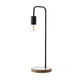 thumbnail image 1 of Lámpara de mesa Decolamp Moderna con base de madera y metal color negro estilo contemporáneo S3063T, 1 of 3