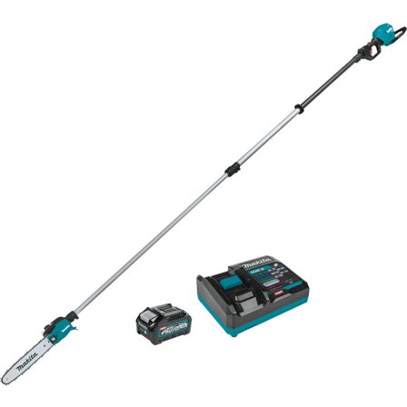 Makita GAU02M1 40V Max XGT Brushless 10-Inch Telescoping Pole Saw Kit - 9–13 ft. Reach, Up to 150 Cuts per Charge