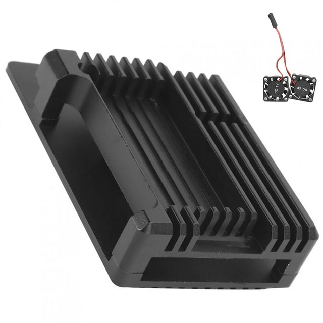 Caja de aleación de aluminio para Raspberry Pi, caja protectora de aleación de aluminio Caja protectora de aleación de aluminio Caja protectora de refrigeración del chasis Impulsada por el rendimiento