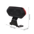 thumbnail image 2 of HEALEEP 1Pack Motorcycle Seat Backrest Cushion Metal Plastic Red Adjustable for Motorcycle Riders, 2 of 8