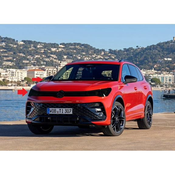 For The BlingLights Tinted Protective Headlight Film Covers for 2025  Volkswagen Tiguan