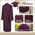 thumbnail image 3 of Unisex Matte Graduation Cap Gown Tassel Package, High School and University, 3 of 8