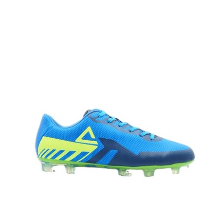 [EW9279F] Mens Peak FG Blue Fluorescent Green Firm Ground Soccer Cleats - 12