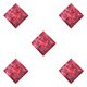 thumbnail image 3 of Jumpingount Accesorios para pañuelos pequeños Pañuelo para la cabeza hecho a mano Manualidades DIY Pañuelos de en forma cuadrada Compras Deportes Rojo 5piezas Jumpingount CBP256545, 3 of 5
