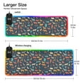 thumbnail image 3 of Wireless Charging Mouse Pad Large RGB Gaming Desk Mat 13 Light Modes Mousepad 35.4x15.7 Animals Icons, 3 of 6