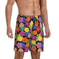 thumbnail image 2 of Kdxio Hawaiian Style Print Mens Sleep Shorts Bottoms Soft Comfy Pajama Wear Pants with Drawstring Pockets, 2 of 7