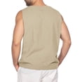 thumbnail image 2 of Chaleco informal Sunloudy para hombre, sudadera holgada con cuello en V sin mangas de color sólido para correr/hacer ejercicio Sunloudy  S M L XL XXL XXXL XXXXL, 2 of 5