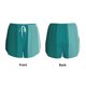 thumbnail image 3 of Balery Teal Color Pantalones cortos deportivos para mujer con forro y dos bolsillos, elásticos, para entrenamiento, gimnasio, yoga-Large, 3 of 7