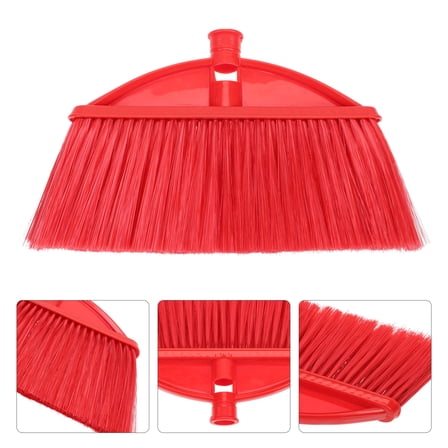 Soimiss Household Broom Part Plastic Red 1Pack for Multi-scene Use