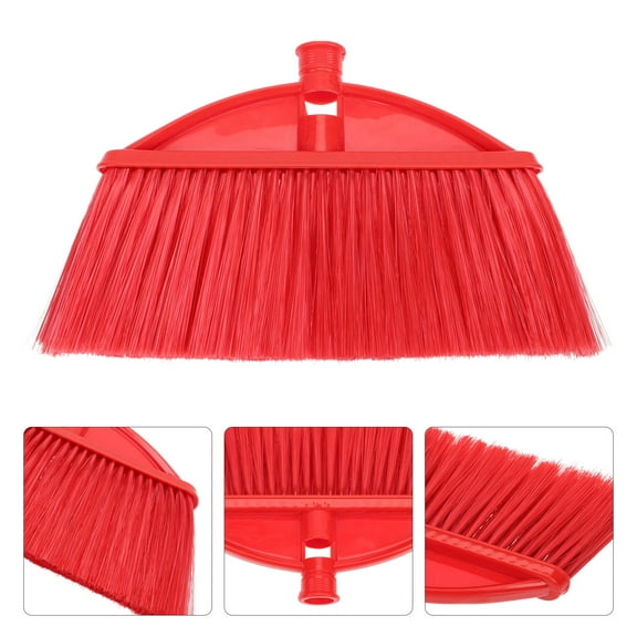 Soimiss Household Broom Part Plastic Red 1Pack for Multi-scene Use