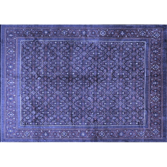 Ahgly Company Indoor Rectangle Persian Blue Traditional Area Rugs, 2' x 4'
