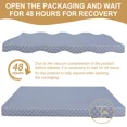 thumbnail image 5 of Lilypelle Daybed Mattress, Memory Foam Futon Mattress Full Size, Thick Futons Sofa Couch Bed 75" x 54" x 5" Size With Washable Cover, 5 of 8
