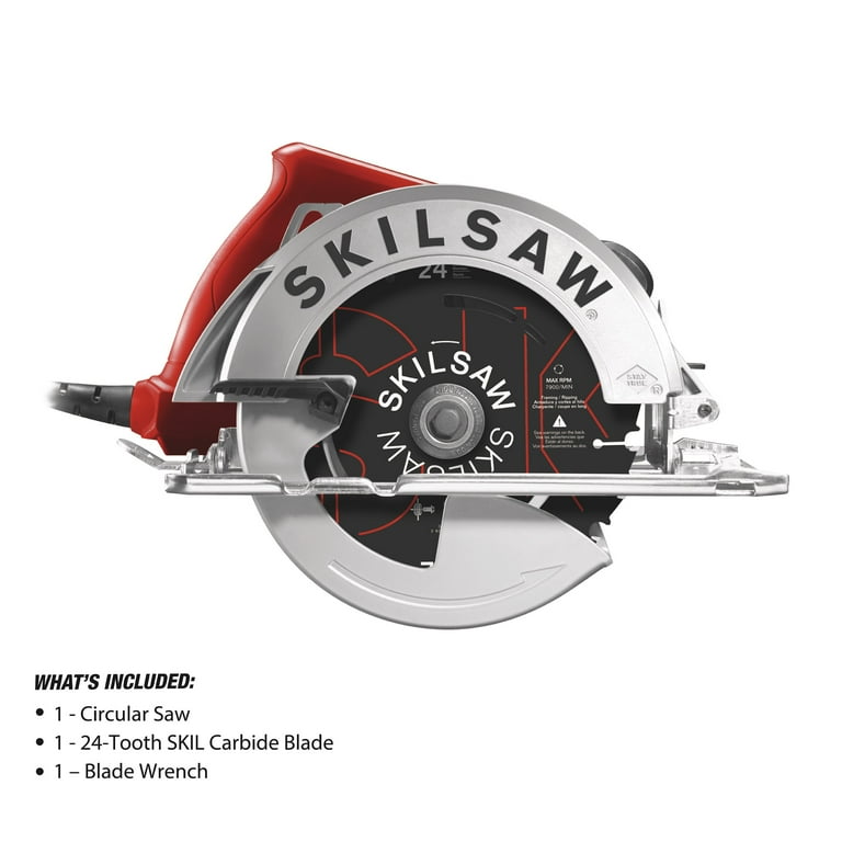 15 Amp Corded Electric 7-1/4 in. Circular Saw with 24-Tooth SKILSAW Carbide Blade 15 Amp Corded Electric 7-1/4 in. Circular Saw with 24-Tooth SKILSAW Carbide Blade