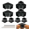 thumbnail image 5 of KFFKFF Pergola Support Kit 6''x6''(Inner Dimensions 5.6x5.6), Set of 8 Sturdy 3-Way Corner Brackets for Woodworking, DIY Post Foundation Kit, Simplified Assembly for Wooden Beams in Gazebos, 5 of 9