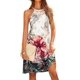 thumbnail image 1 of ZHAOCHENG Vestido informal de verano para mujer, estilo halter, de crochet, con aberturas, corte en A, estilo bohemio, con estampado floral y bolsillos, 1 of 5