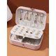 thumbnail image 2 of 1pc Jewelry Storage Box For Necklaces, Rings And Earrings, Travel Portable Simple And Exquisite Case, Size Optional,Gift For Valentine's Day, 2 of 4
