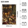 thumbnail image 3 of Christmas Dinner Ring Binder Notebook Journey Note Diary College Ruled Spiral Notebook Study Loose Leaf Paper A5 60 Pages, 3 of 8