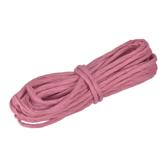 Uxcell Raffia Paper Craft Rope Packing Rope 9 Yards Handmade Twisted Paper Craft String/Cord/Rope for DIY Decoration Gift Packaging Dark Purple
