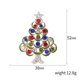 thumbnail image 4 of Broche de cristal Vintage JAMW para mujer Navidad broche de vacaciones árbol de Navidad, 4 of 5