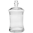 thumbnail image 6 of MyGift Clear Glass Apothecary Jars (3 Piece Set) Decorative Weddings Candy Buffet, 6 of 7