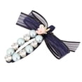 thumbnail image 4 of Pinces à Cheveux à Griffes pour Femmes Accessoires Barrette Bowknot Mode - Bleu Clair, 4 of 8