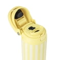thumbnail image 2 of TAL 24oz Stainless Steel 2-in-1 Straw and Chug Water Bottle with Push Lid, Yellow Stripes, 2 of 8